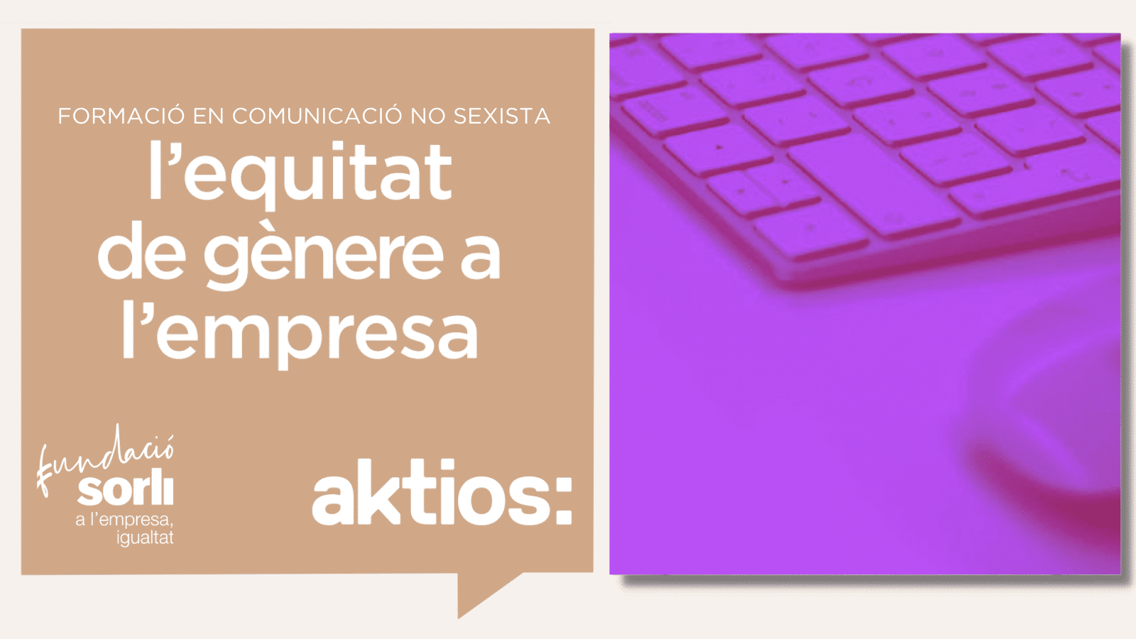 Formación a la plantilla en Comunicación no sexista en AKTIOS